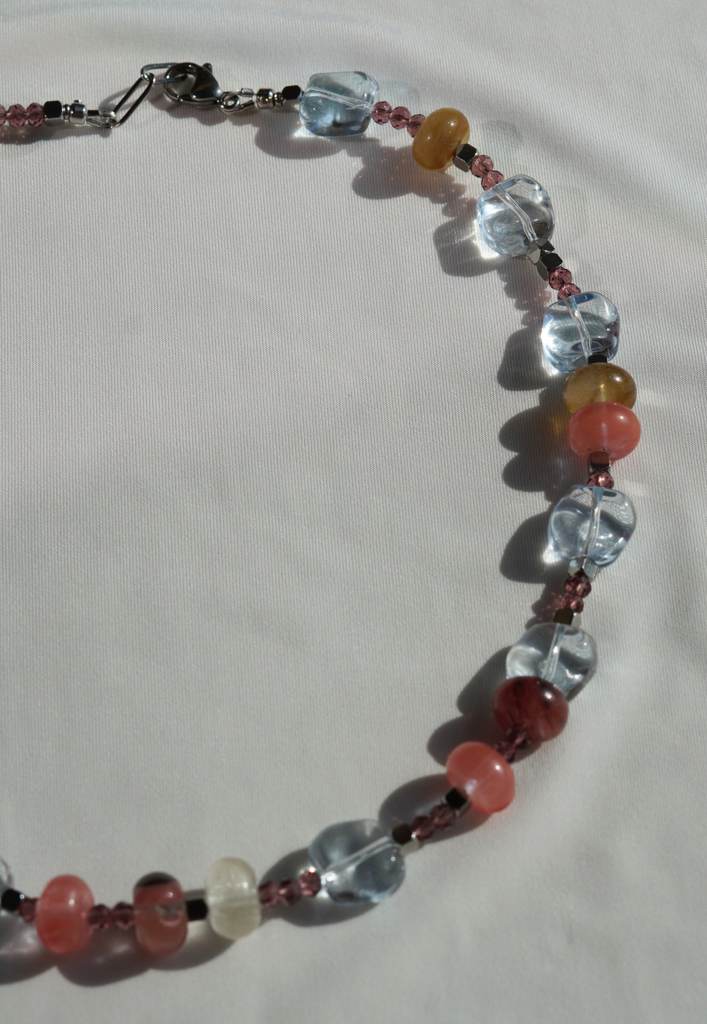 Watermelon Abacus & Translucid Crystal Beads