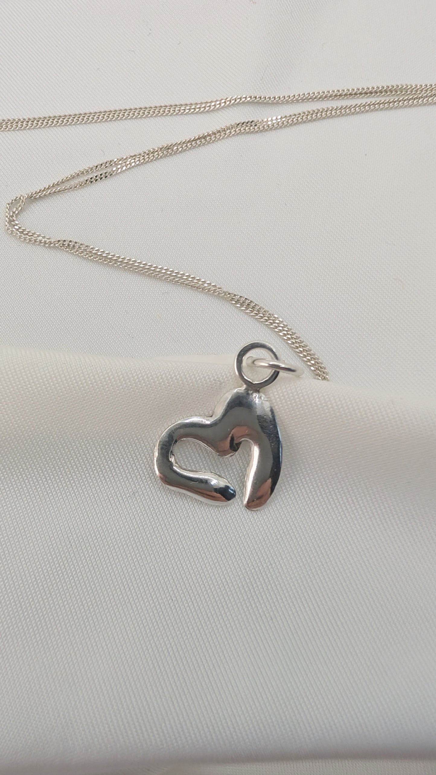 Silver Heart Pendant & Chain