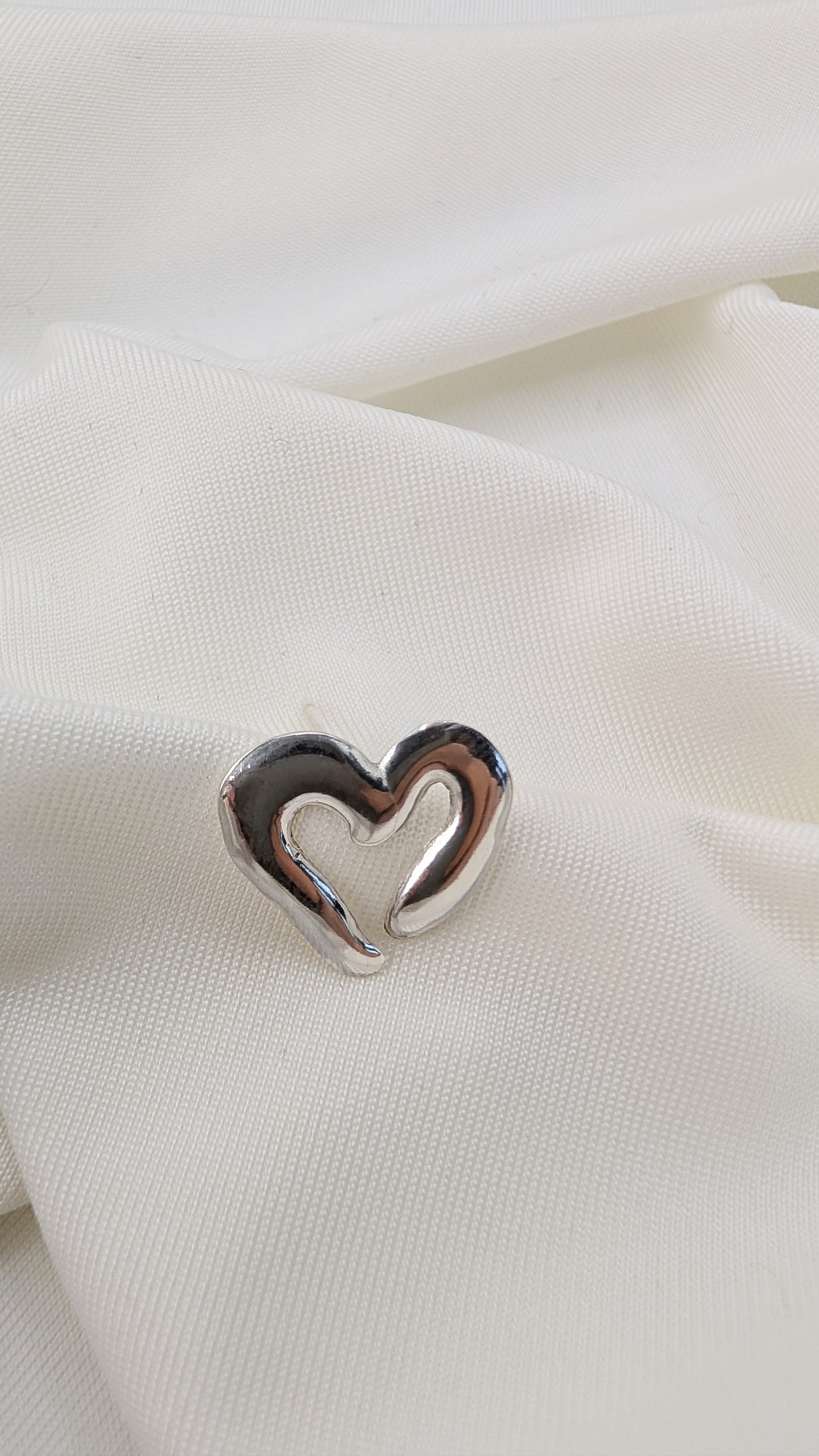 Silver Hearts Earrings