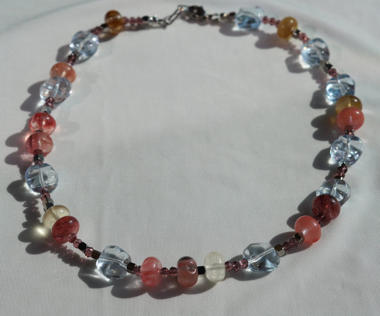 Watermelon Abacus & Translucid Crystal Beads