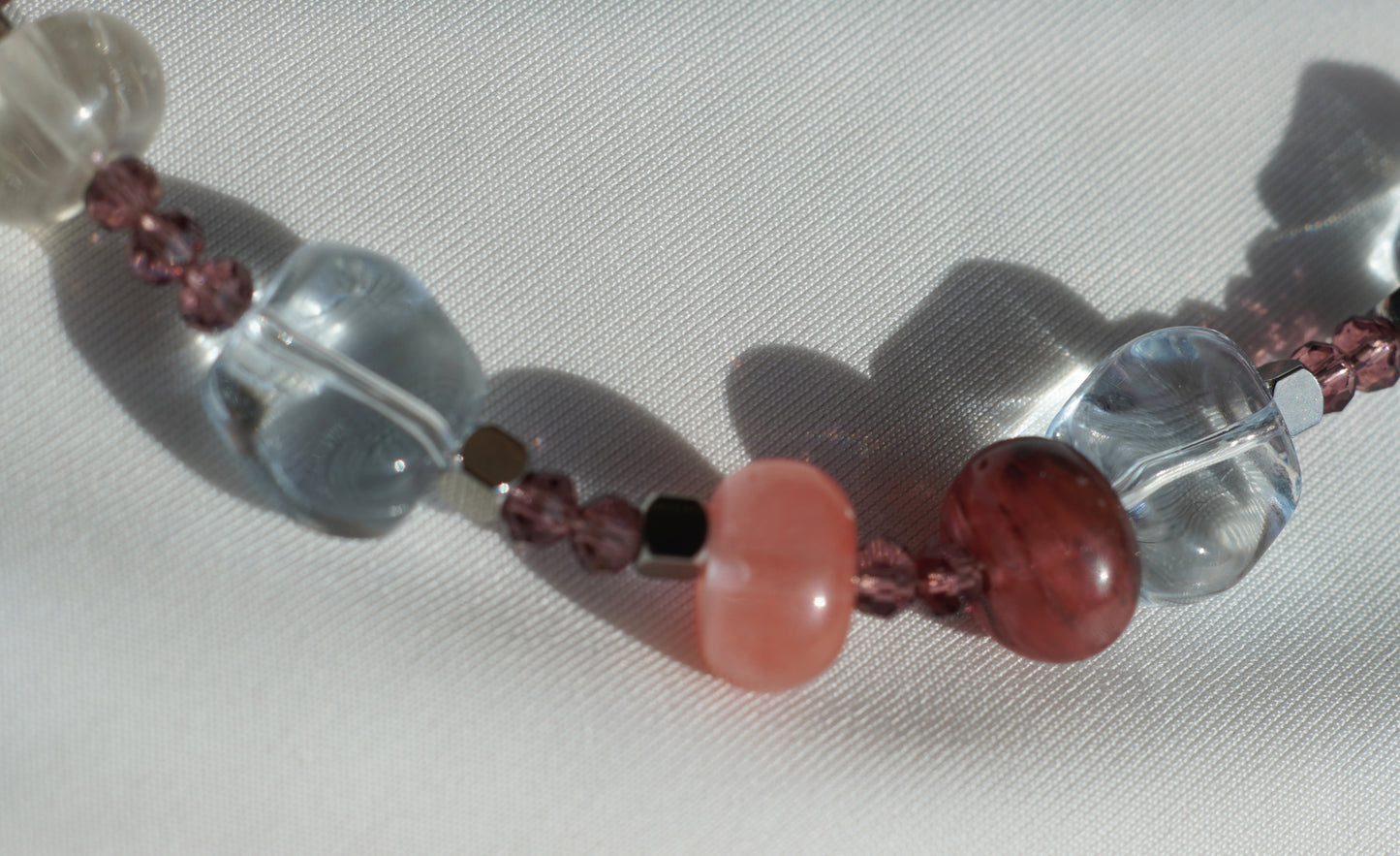 Watermelon Abacus & Translucid Crystal Beads