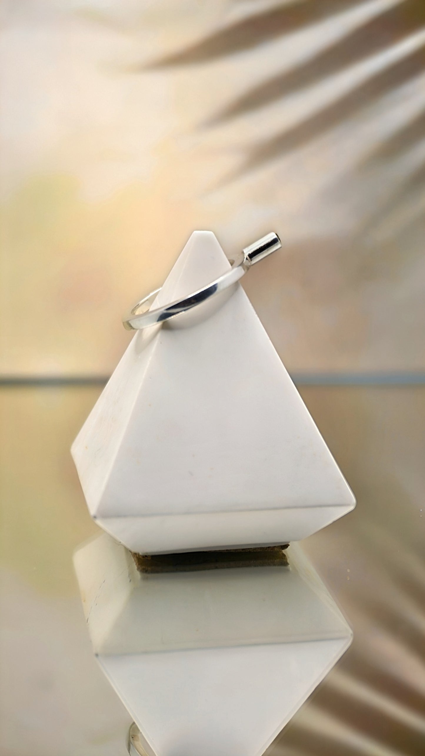 Prisma Silver Ring with Stone